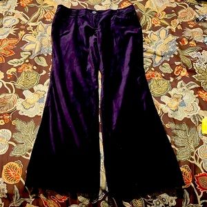 Marisa Ann Taylor Loft petites - purple velvet pants